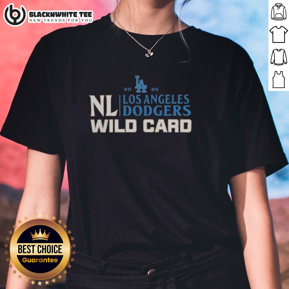 Original Los Angeles Dodgers 2025 National League Wild Card Baseball T-Shirt - Image 3