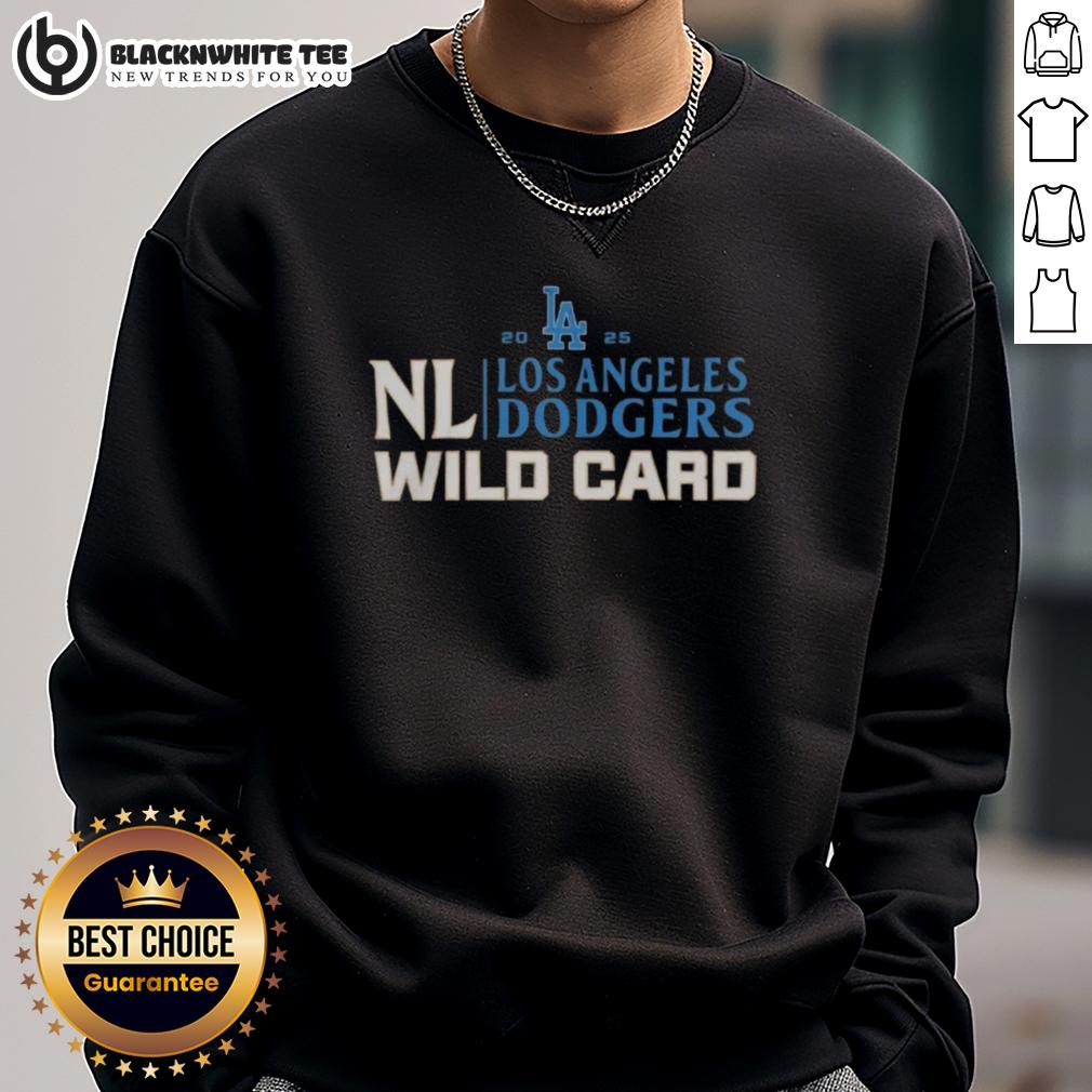 Original Los Angeles Dodgers 2025 National League Wild Card Baseball T-Shirt - Image 5