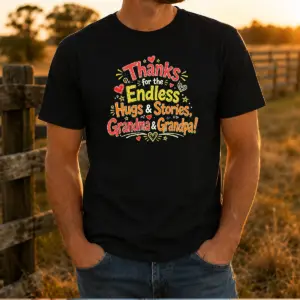 Premium Grandparents Day Thanks Doodle Family Love Shirt