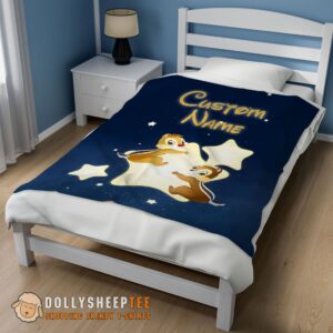 Alternative view of Perfect  Disney Cartoon Chip And Dale Cute Blanket Fleece Customized Blanket