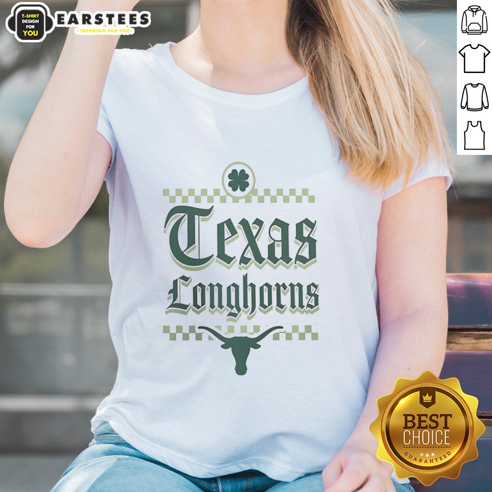 Pretty Texas Longhorns St Patrick's Day T-Shirt - Image 3