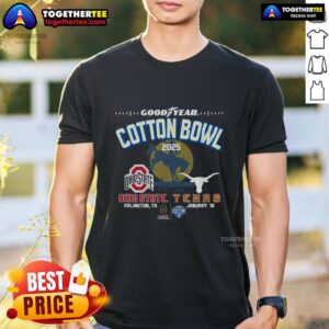 Top CFP Cotton Bowl 2025 Ohio State Texas T-Shirt
