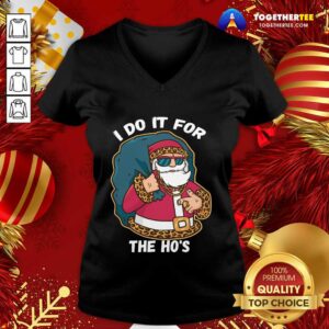 Alternative view of Great I Do It For The Hos Christmas Gift Funny Xmas Ho Ho Ho Shirt