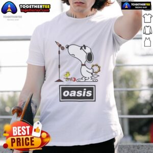 Awesome Snoopy And Woodstock Oasis Band Parody T-Shirt