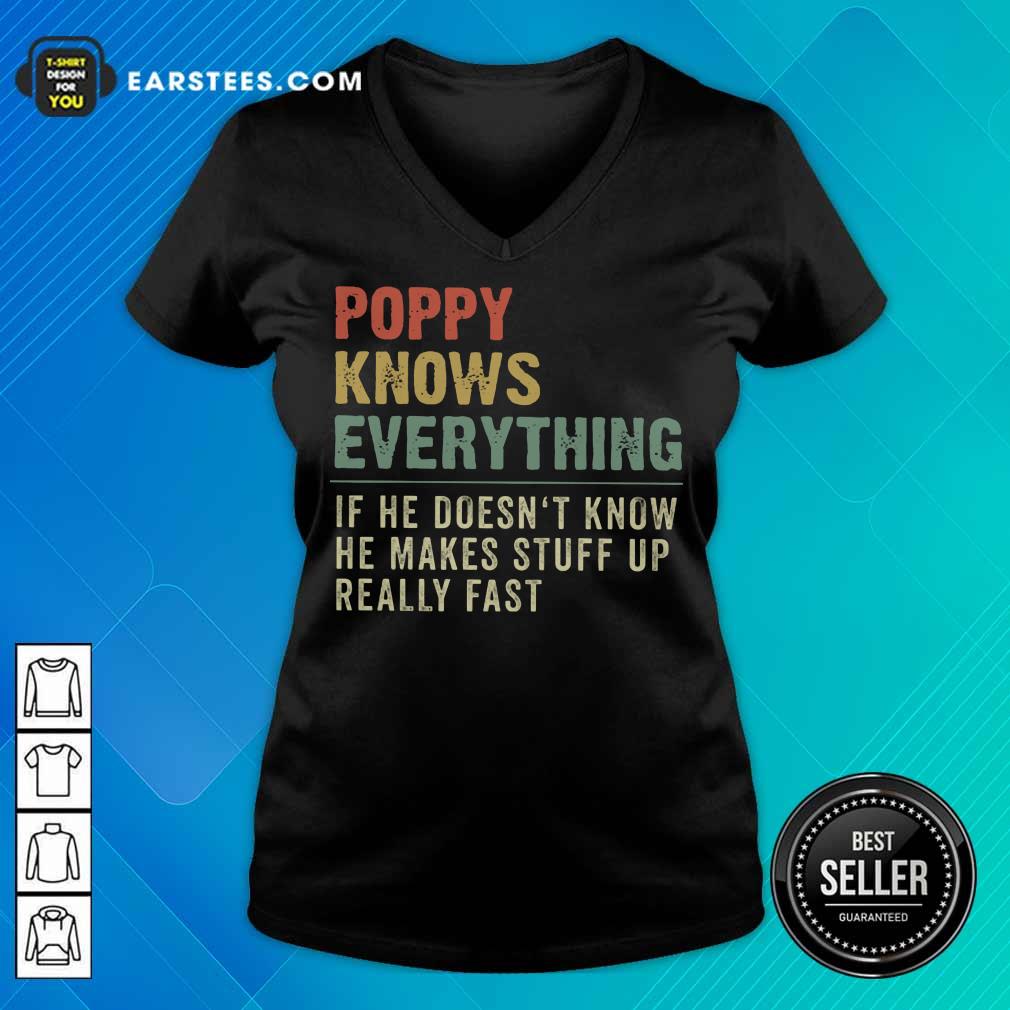 Nice Poppy Knows Everything Vintage Shirt - Image 5