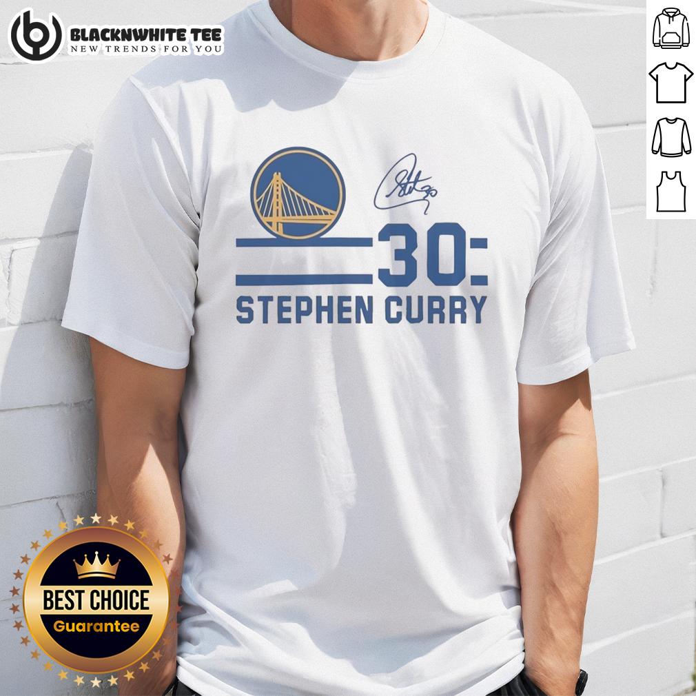 Top Stephen Curry Golden State Warriors Signature Name And Number T-Shirt
