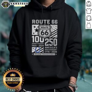 Alternative view of Good Indianapolis Colts Route 66 Centennial 100th Anniversary 1926 2026 250th America Anniversary T-Shirt
