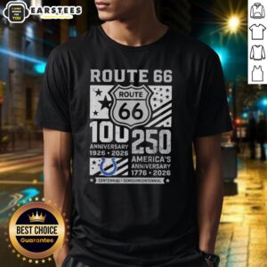 Good Indianapolis Colts Route 66 Centennial 100th Anniversary 1926 2026 250th America Anniversary T-Shirt
