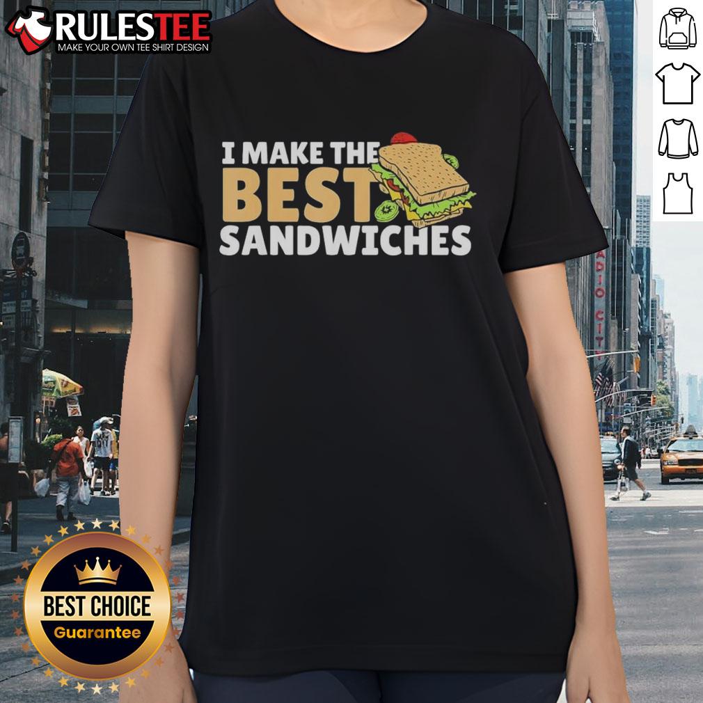 Official Hero Sandwich Maker I Make The Best Sandwiches Free Dc T-Shirt - Image 3