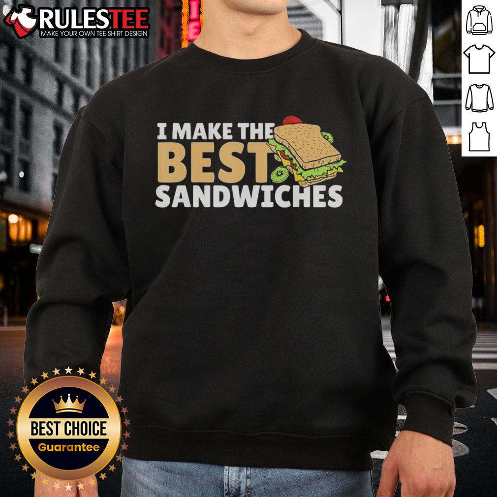 Official Hero Sandwich Maker I Make The Best Sandwiches Free Dc T-Shirt - Image 5