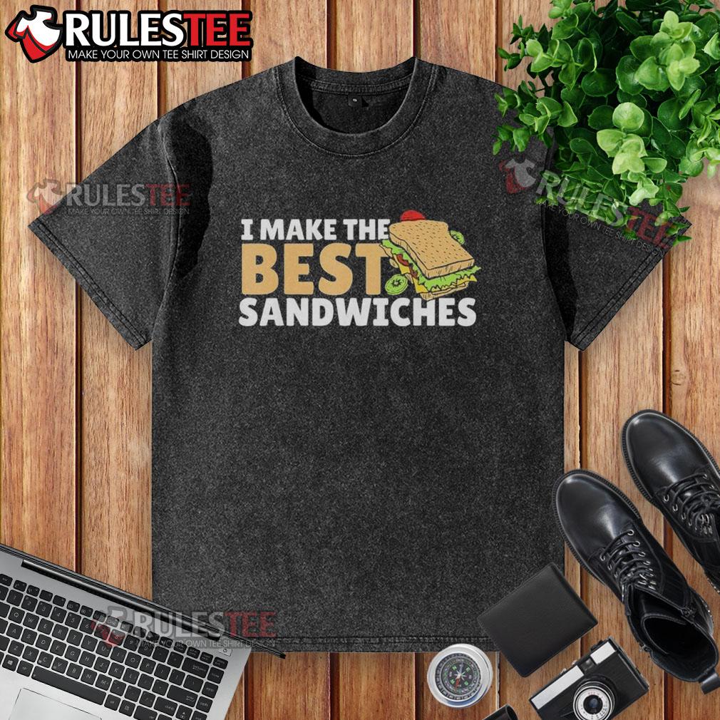 Official Hero Sandwich Maker I Make The Best Sandwiches Free Dc T-Shirt - Image 6