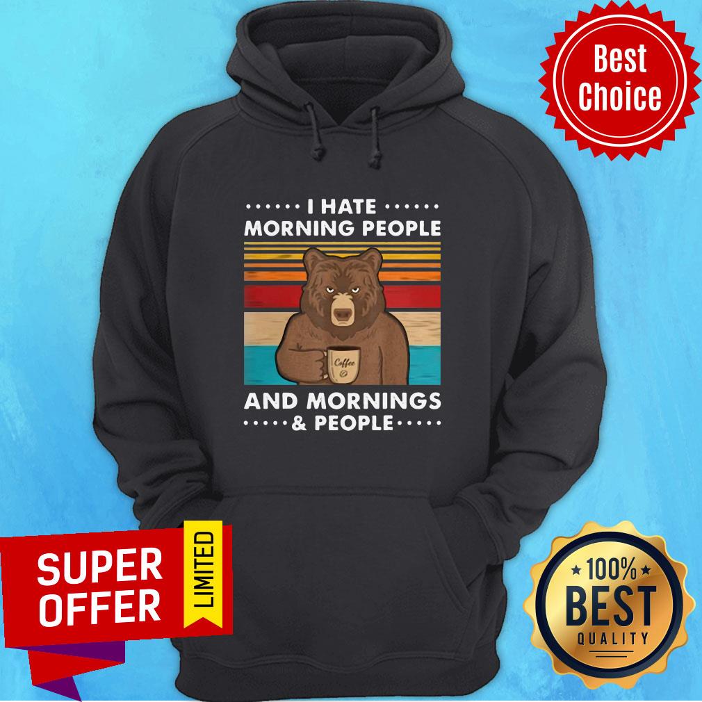 Funny I Hate Morning People And Mornings & People Shirt - Image 2