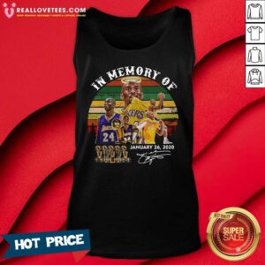 Alternative view of Pretty Vintage Retro In Memory Of Kobe Bryant January 26 2020 Signature Shirt