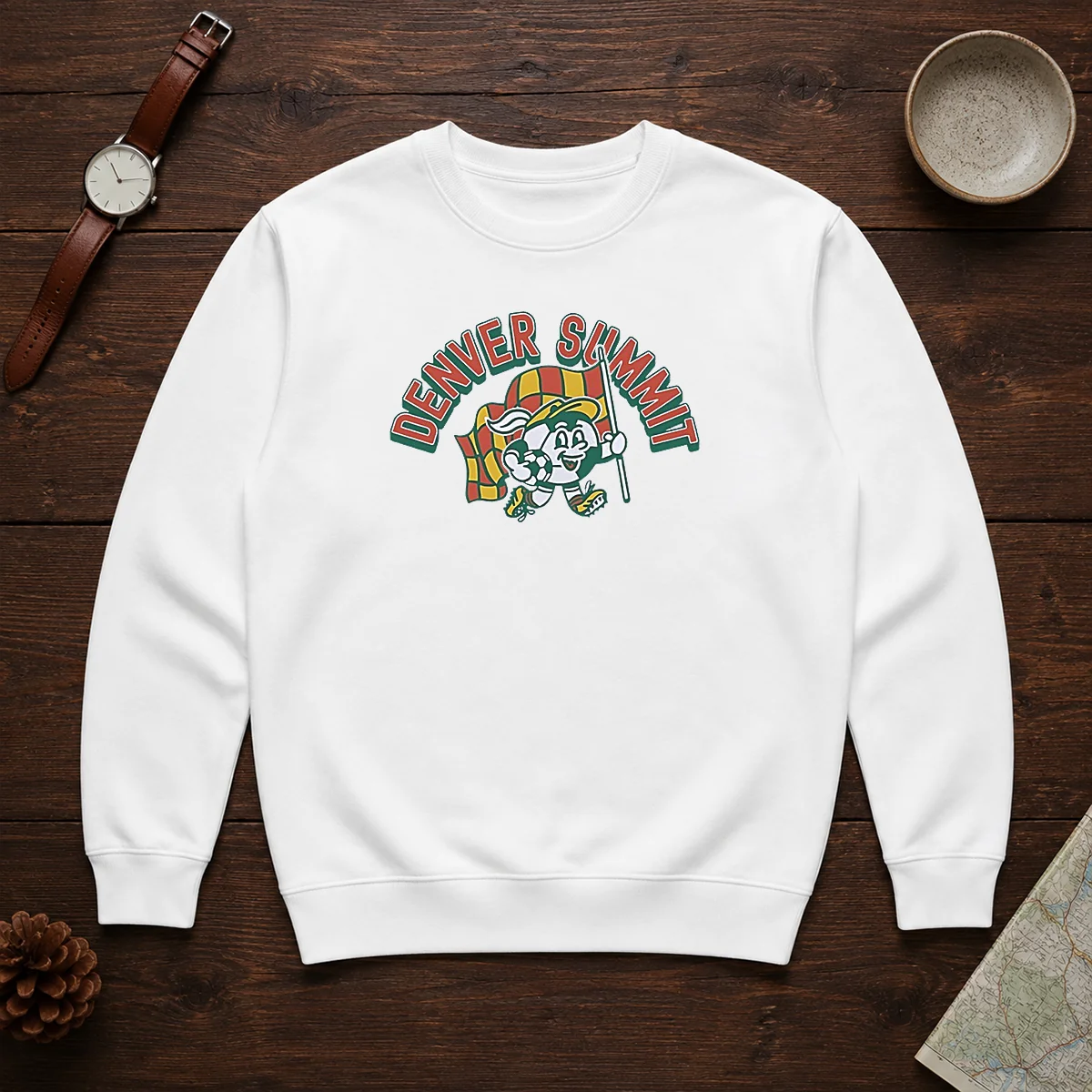Funny Denver Summit Mascot Soccer Ball Character Shirt - Image 7
