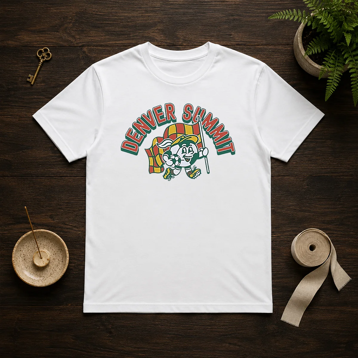 Funny Denver Summit Mascot Soccer Ball Character Shirt