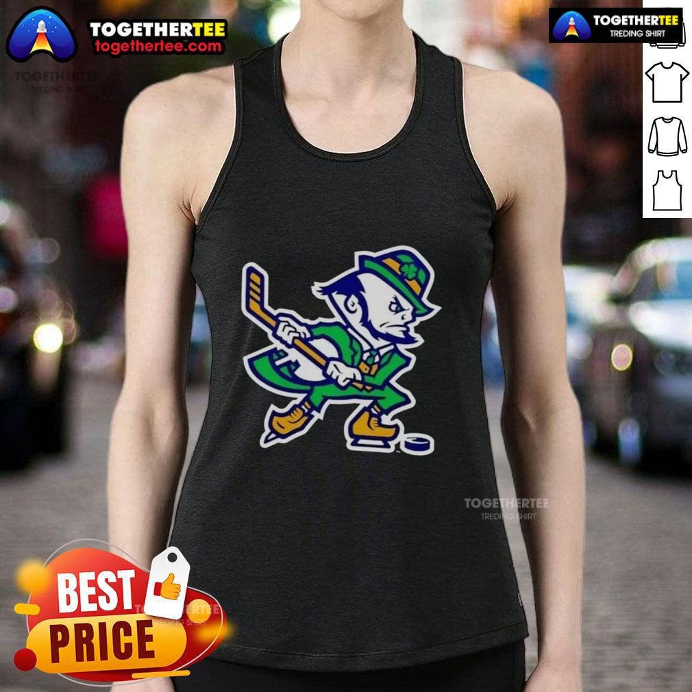 Good Notre Dame Fighting Irish Hockey Leprechaun T-Shirt - Image 4