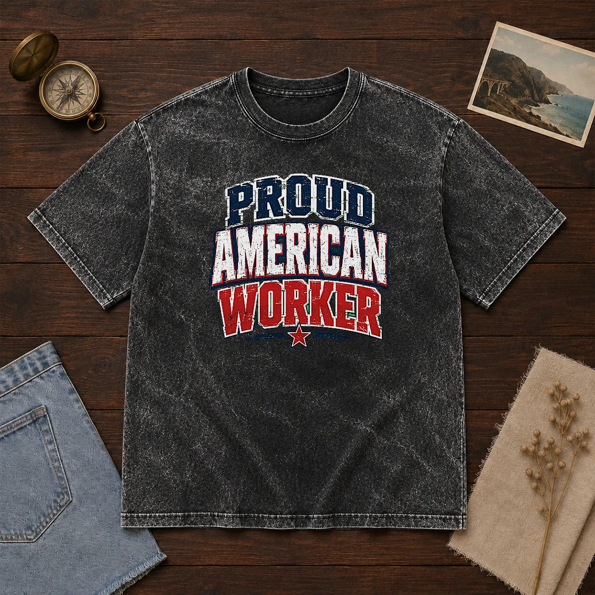 Funny Proud American Worker Labour Day Streetwear Shirt - Image 8