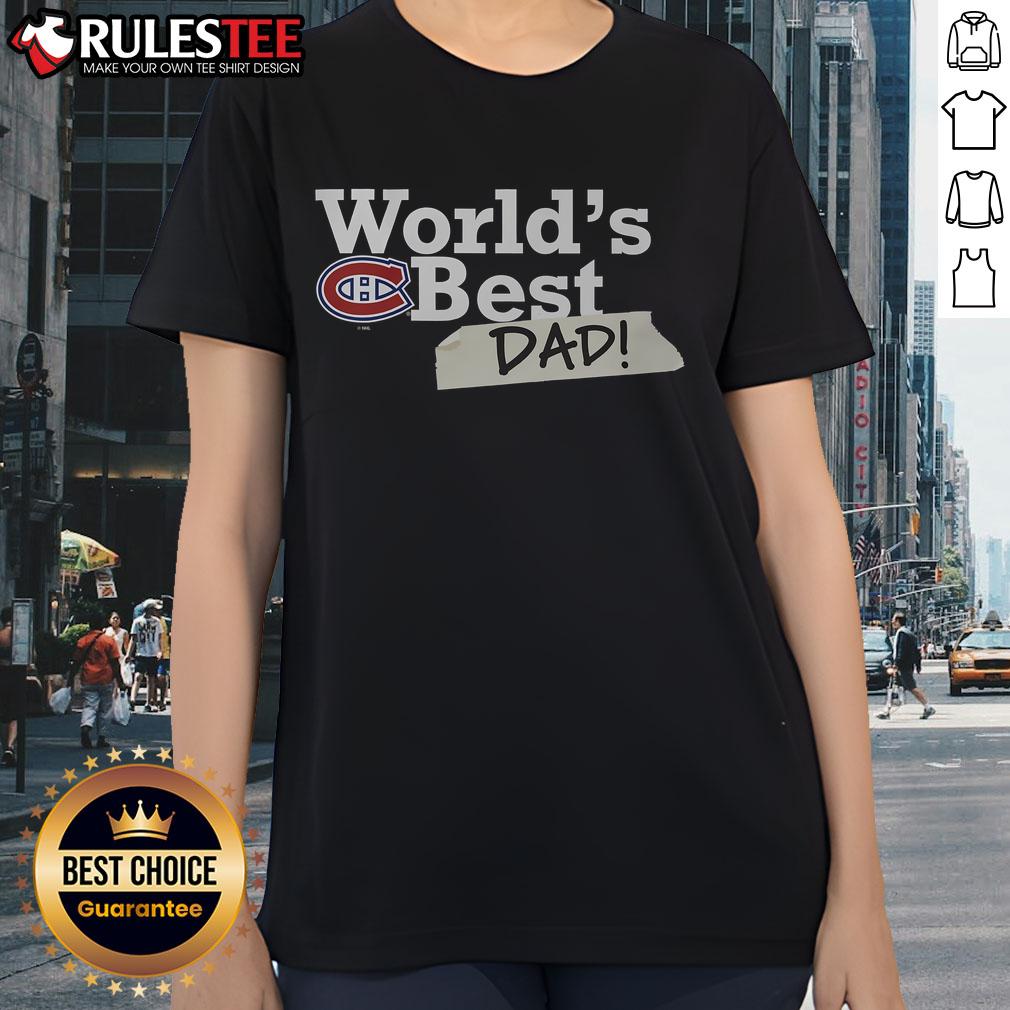 Awesome Montreal Canadiens World's Best Dad T-Shirt - Image 3