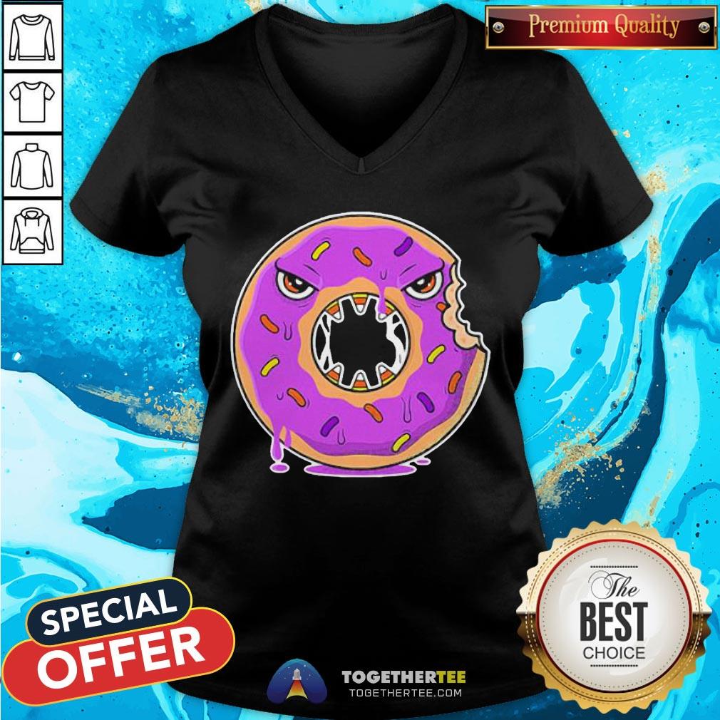 Nice Scary Donut Costume Happy Halloween Shirt - Image 2