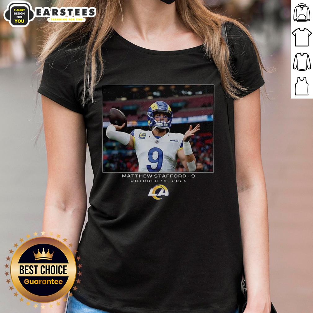 Hot Matthew Stafford Los Angeles Rams NFL Week 7 2025 T-Shirt - Image 3