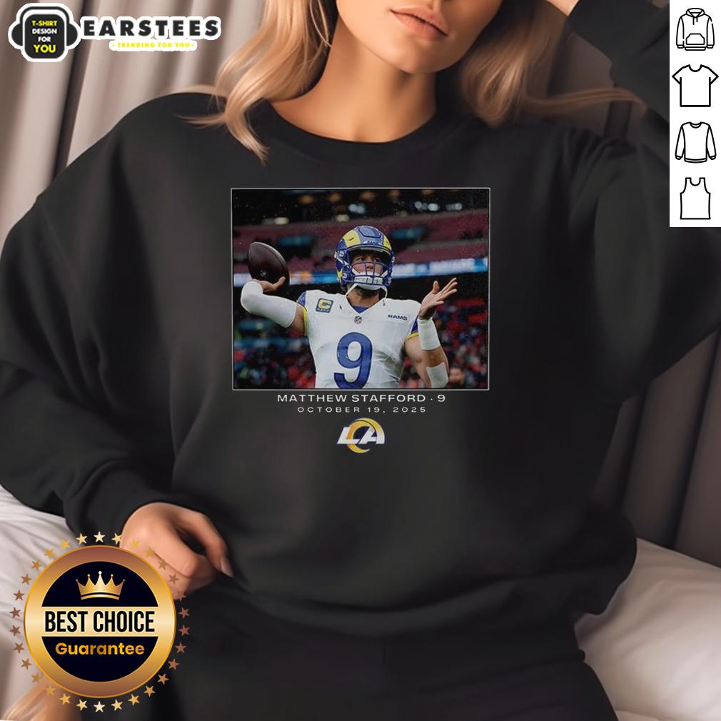Hot Matthew Stafford Los Angeles Rams NFL Week 7 2025 T-Shirt - Image 5