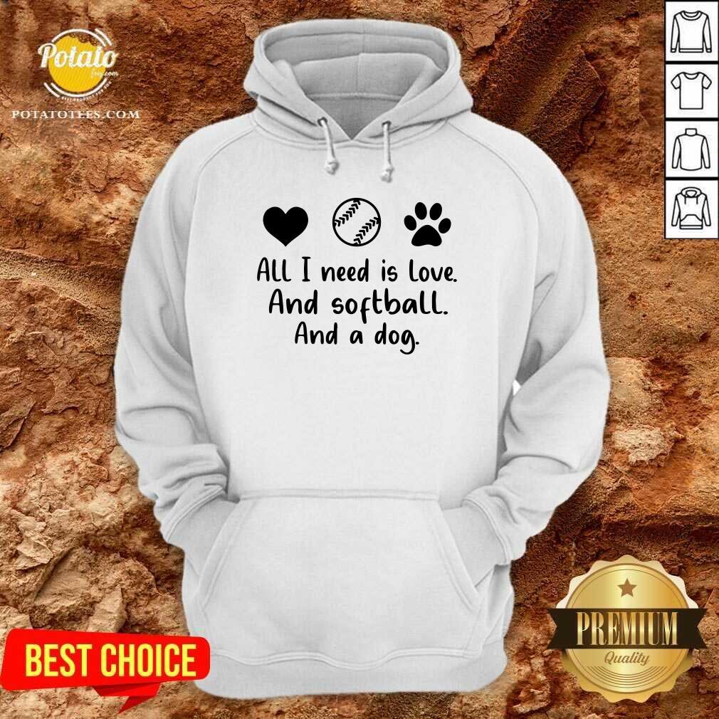 All I Need Is Love And Softball And A Dog Shirt - Image 2