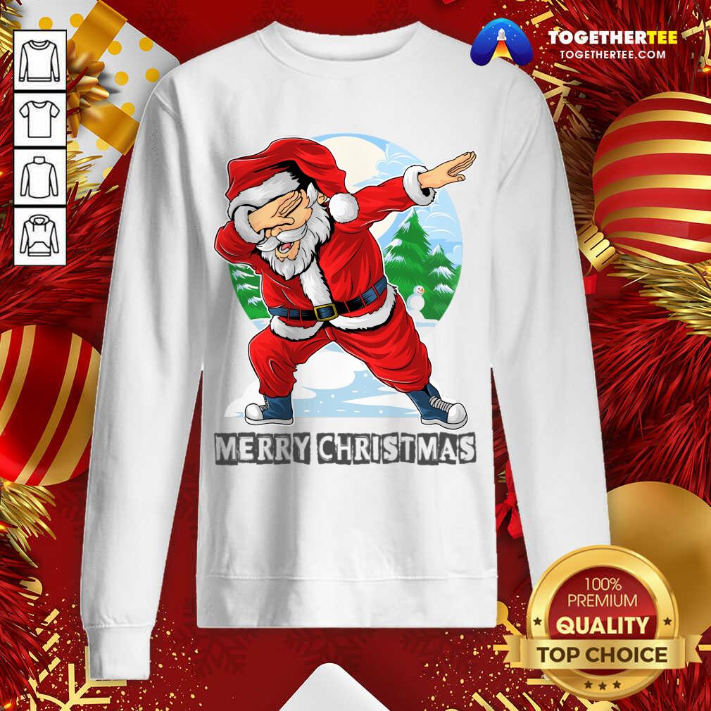 Awesome Santa Claus Dabbing Dance Cute T-Shirt - Image 4