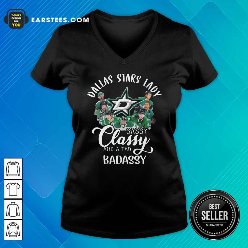 Good Dallas Stars Lady Sassy Classy And A Tad Badassy Shirt - Image 3
