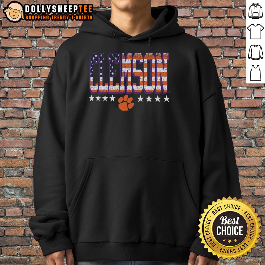 Good Clemson Tigers Tall Type Flag T-Shirt - Image 2