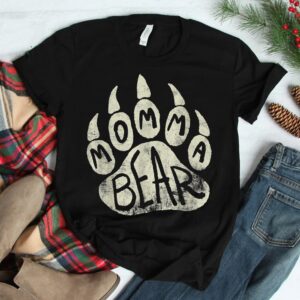 Momma Bear Mama Bear Paw Print Shirt