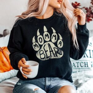 Alternative view of Momma Bear Mama Bear Paw Print Shirt