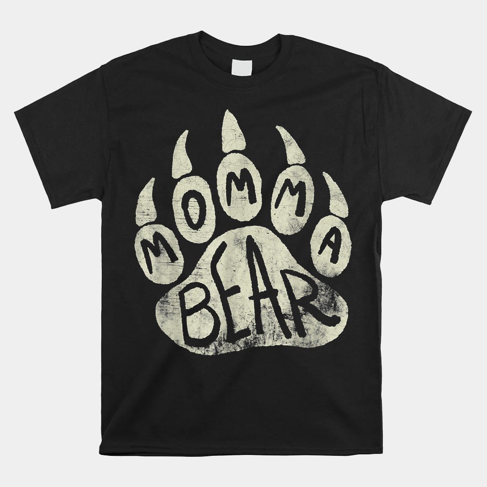 Momma Bear Mama Bear Paw Print Shirt - Image 4