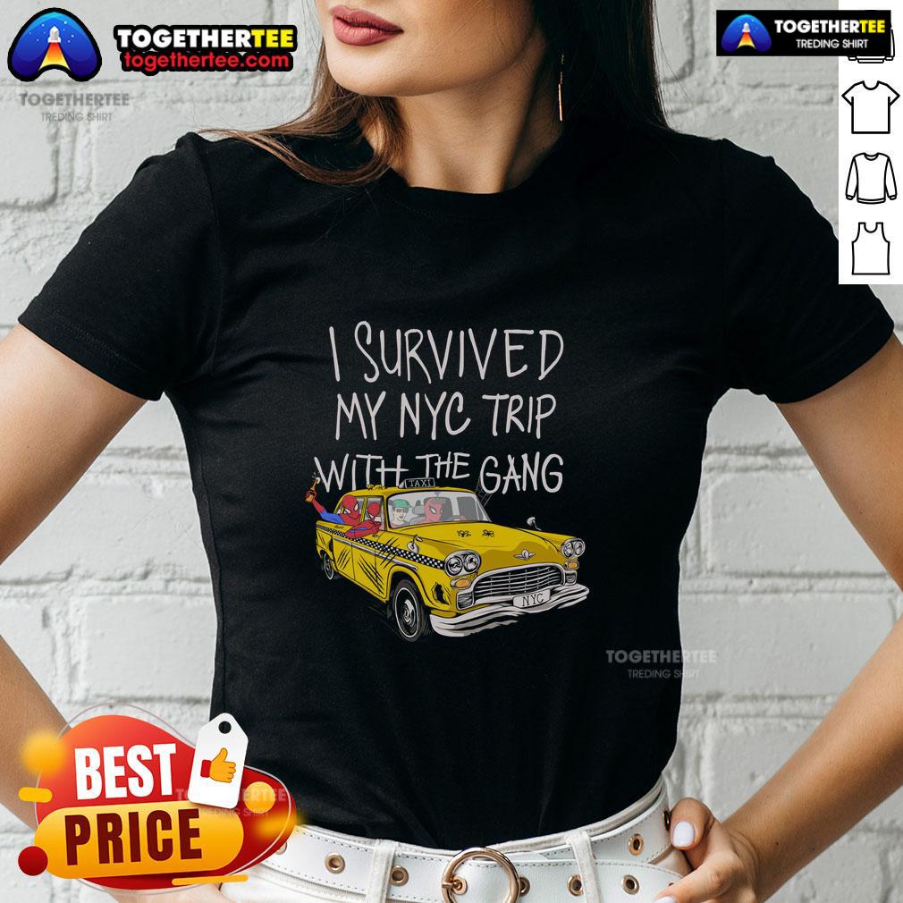 Official I Survived My NYC Trip With The Gang Spider Perks T-Shirt - Image 3