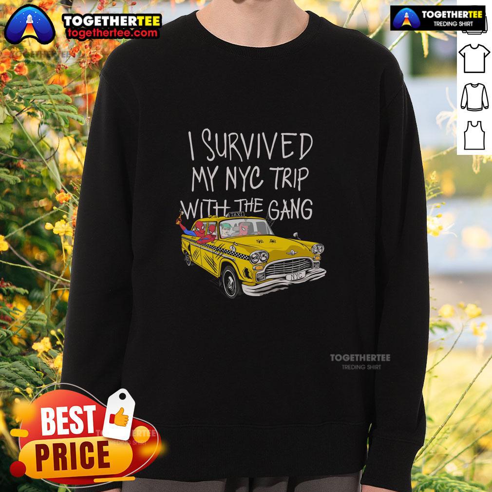 Official I Survived My NYC Trip With The Gang Spider Perks T-Shirt - Image 5
