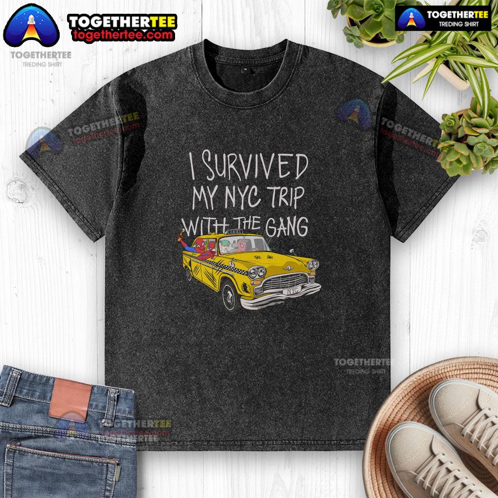 Official I Survived My NYC Trip With The Gang Spider Perks T-Shirt - Image 6