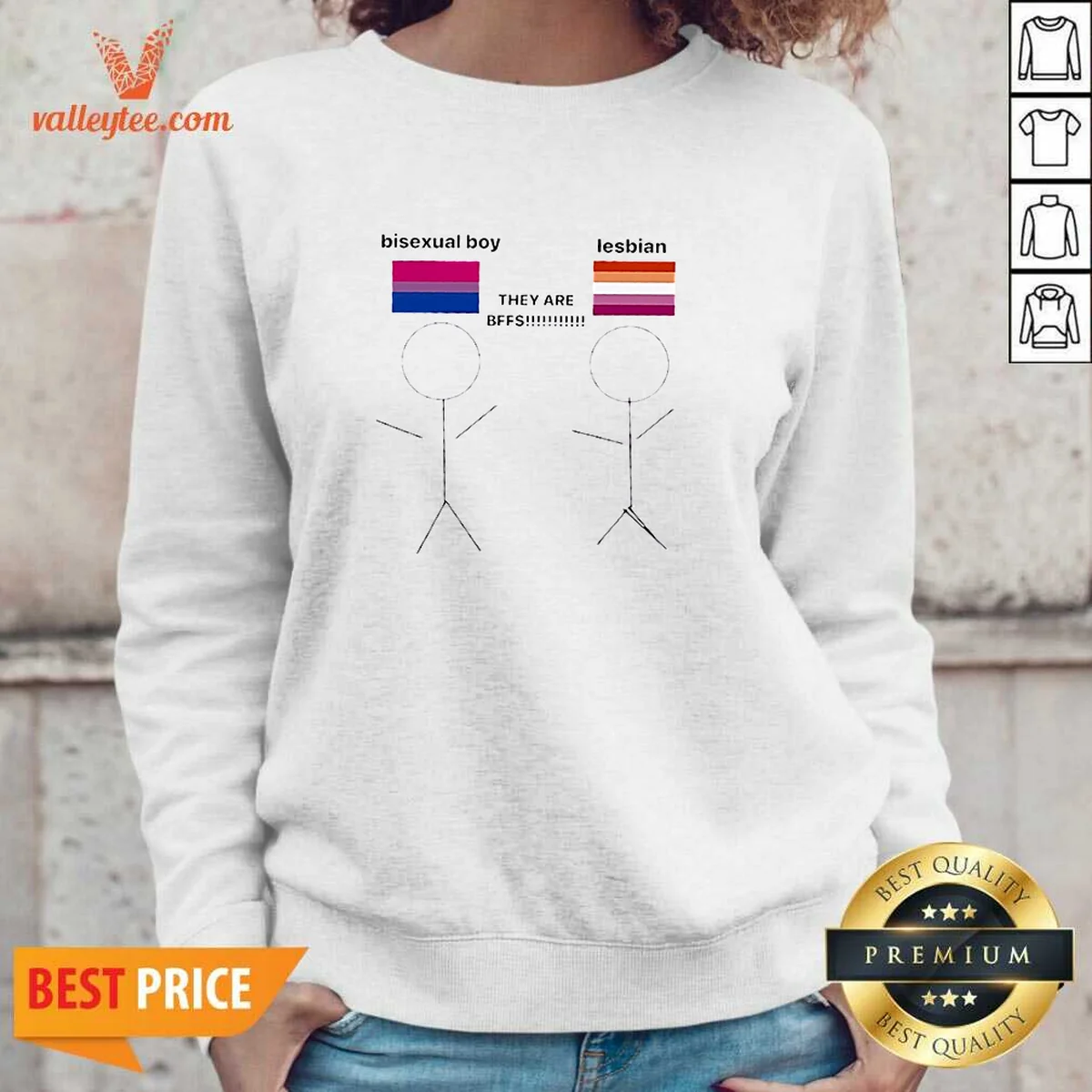 Funny Bisexual Boy Lesbian They Are Bff Shirt - Image 5