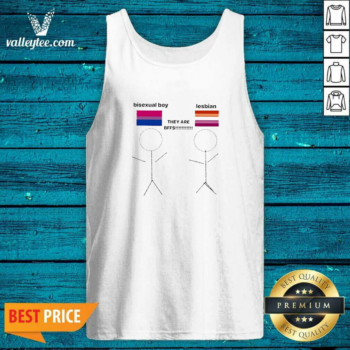 Funny Bisexual Boy Lesbian They Are Bff Shirt - Image 4