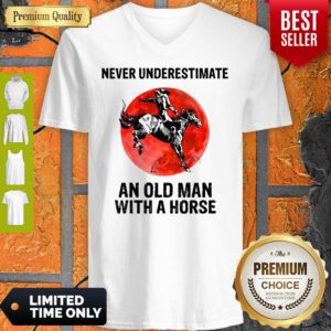 Alternative view of Premium Never Underestimate An Old Man With A Horse Shirt