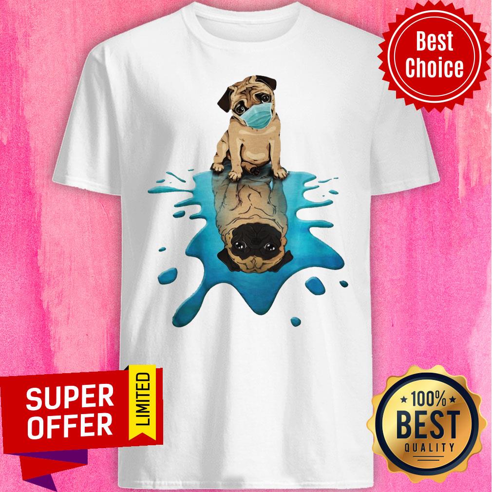Top Pug Dog Face Mask Shirt