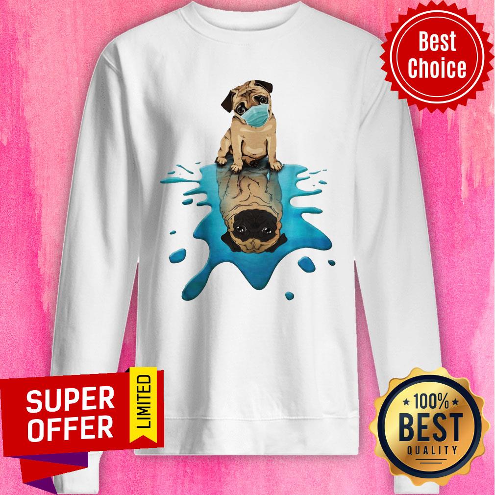 Top Pug Dog Face Mask Shirt - Image 2