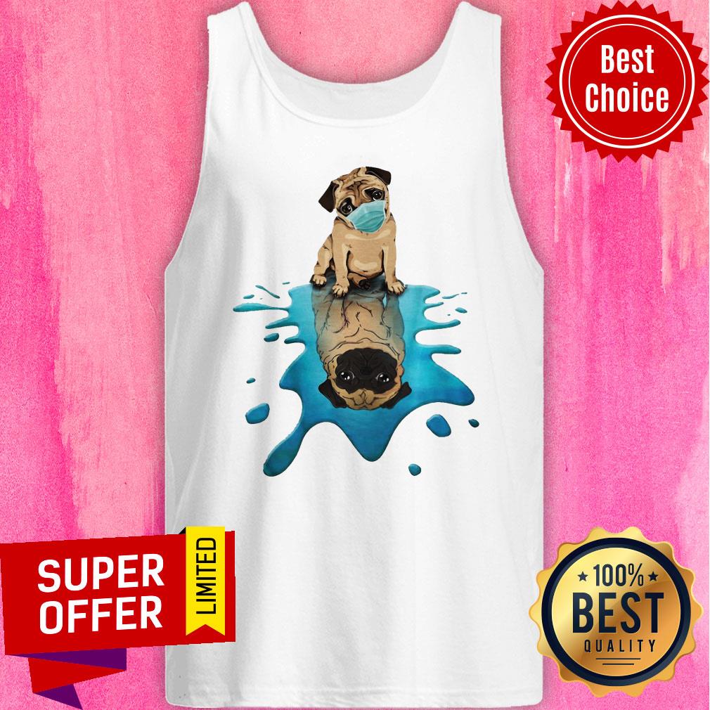 Top Pug Dog Face Mask Shirt - Image 4