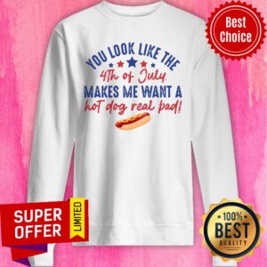 Alternative view of You Look Like The 4Th Of July Makes Me Want A Hot Dog Real Pad Shirt