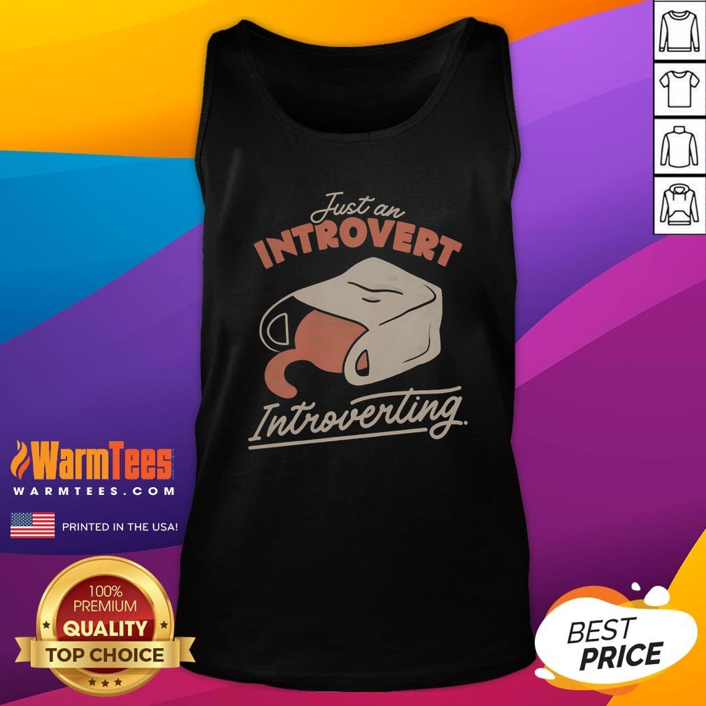 Pretty Just An Introvert Introverting Cat In A Bag Shirt - Image 5