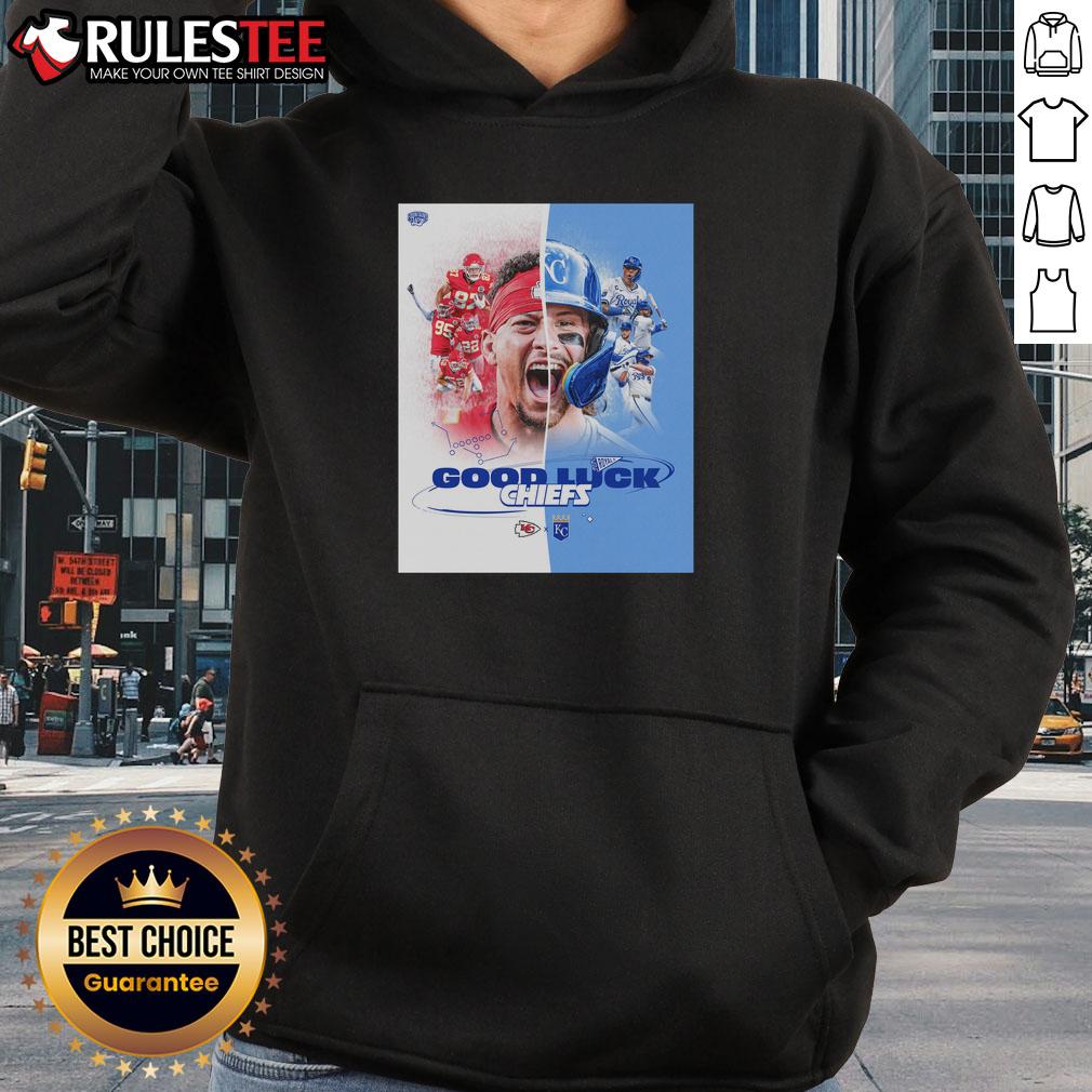 Hot Kansas City Chiefs X Royals Good Luck T-Shirt - Image 2