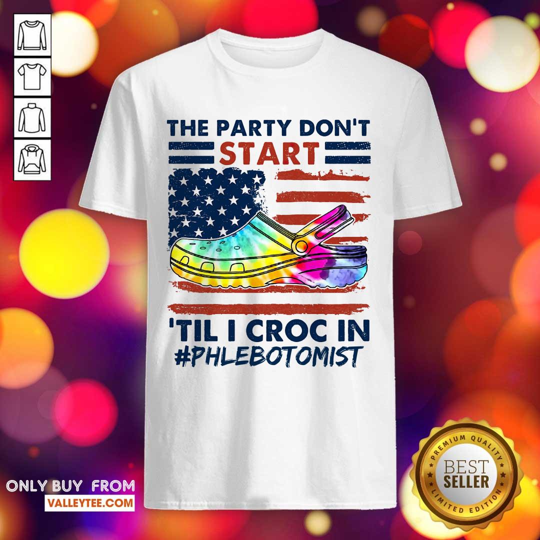 Hippie Til I Croc In Phlebotomist Shirt
