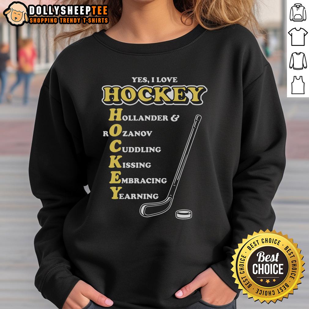 Nice I Love Hockey Acronym T-Shirt - Image 5