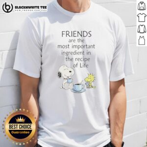 Good Snoopy Friends Are The Most Important Ingredient In The Recipe Of Life Cartoon T-Shirt