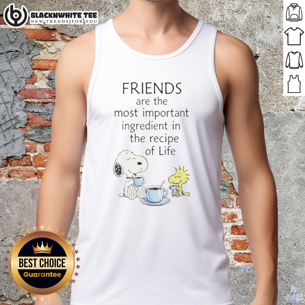 Good Snoopy Friends Are The Most Important Ingredient In The Recipe Of Life Cartoon T-Shirt - Image 4