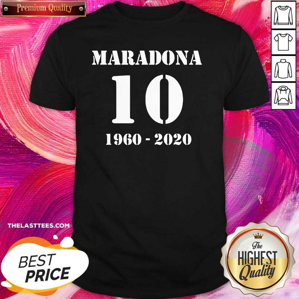 Cute Maradona 10 1960 2020 RIP Diego Maradona Shirt