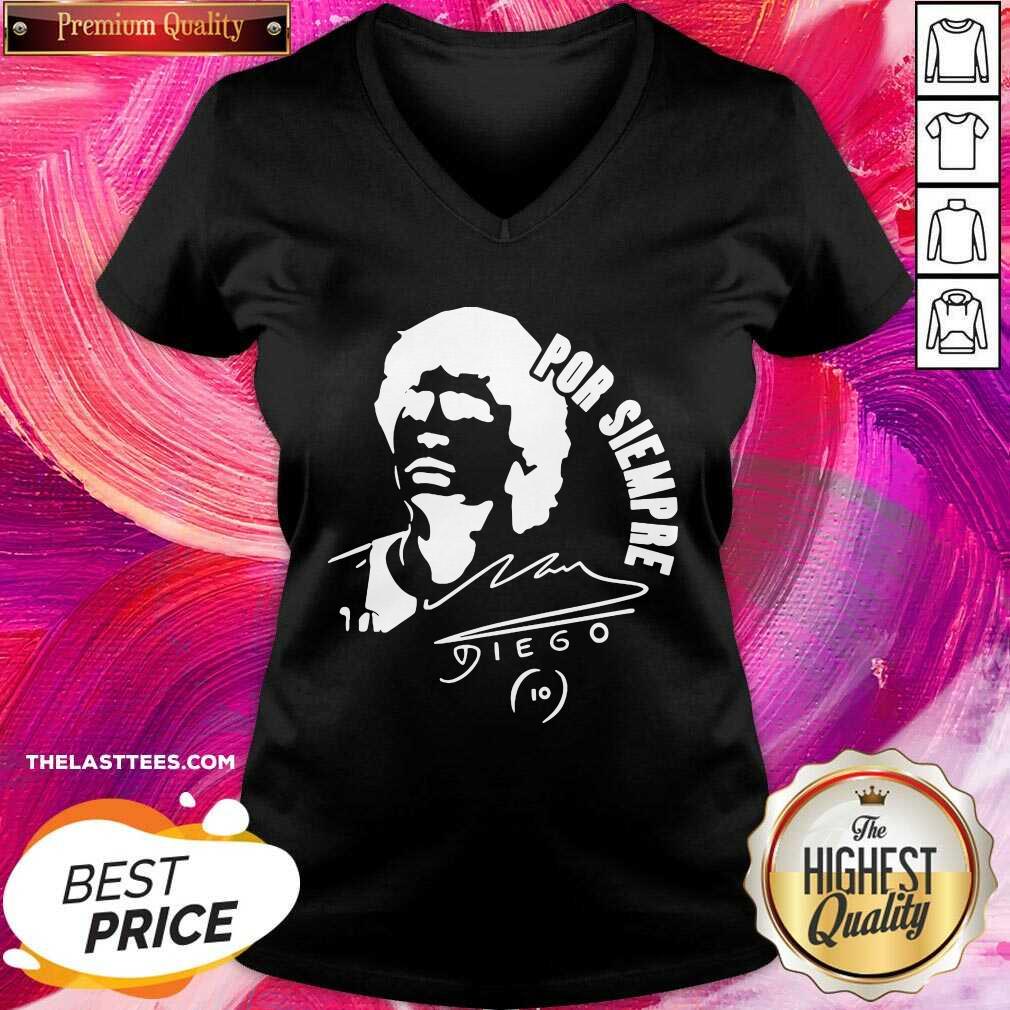 Hot Maradona Por Siempre Rest In Piece Maradona The Golden boy 1986 World Cup Diego Maradona Signature Shirt - Image 4